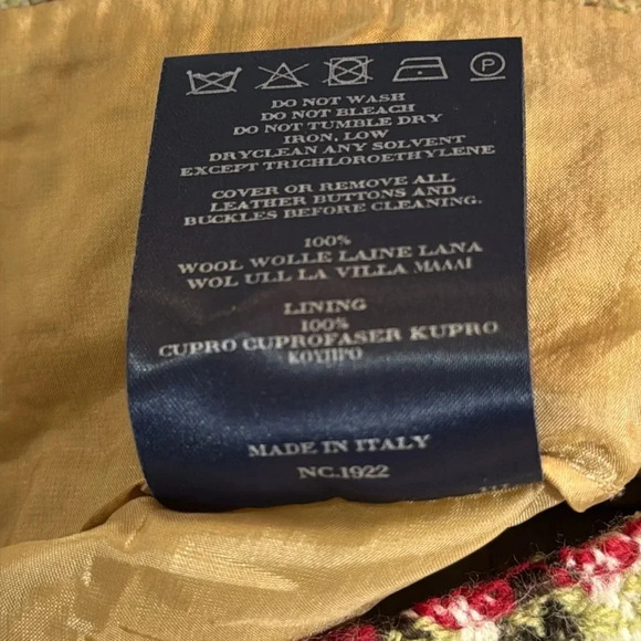 Burberry Tweed Mini Skirt Nova Check Green & Tan Size 6 - Picture 8 of 10